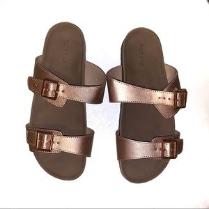 Rose Gold Torrid Sandals